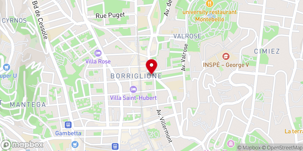 Map showing location of Église Sainte-Jeanne d'Arc de Nice