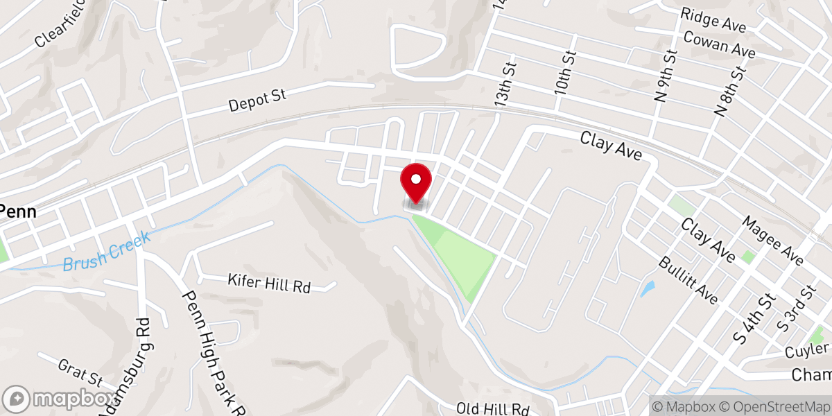 Map showing location of Ukrainian Club