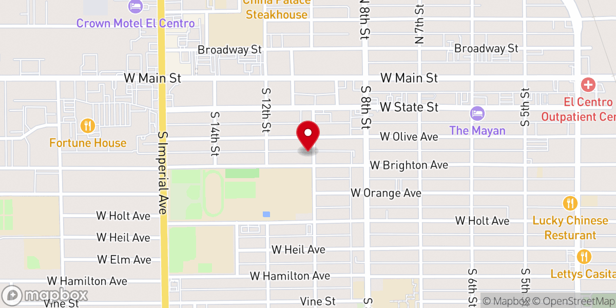 Map showing location of Blessed