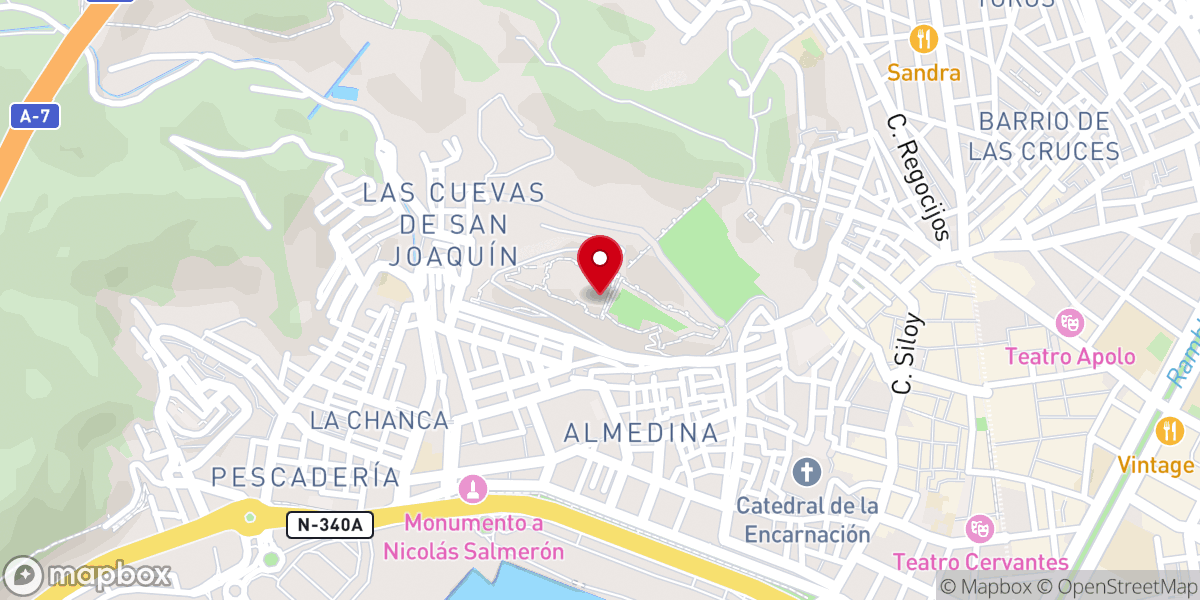 Map showing location of Ermita Mudéjar de San Juan