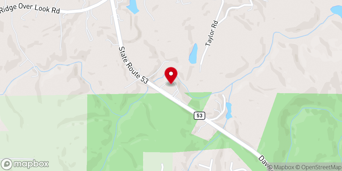 Map showing location of The Church at War Hill