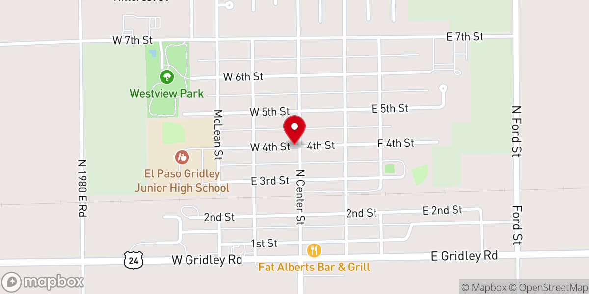 Map showing location of Gridley