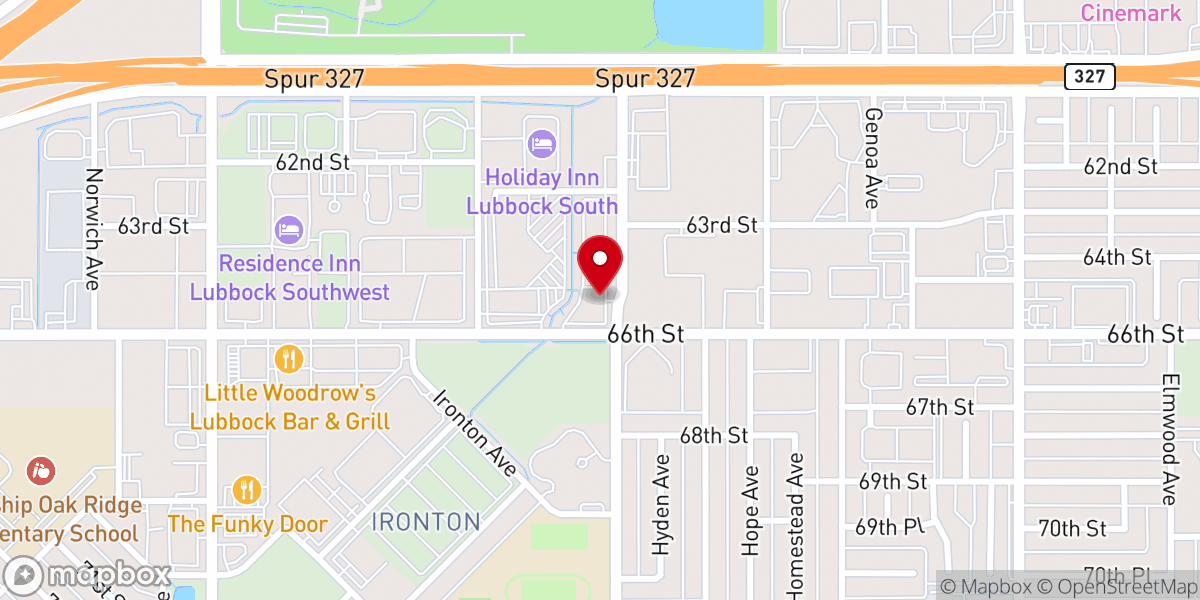 Map showing location of St. Clare of Assisi Catholic Church