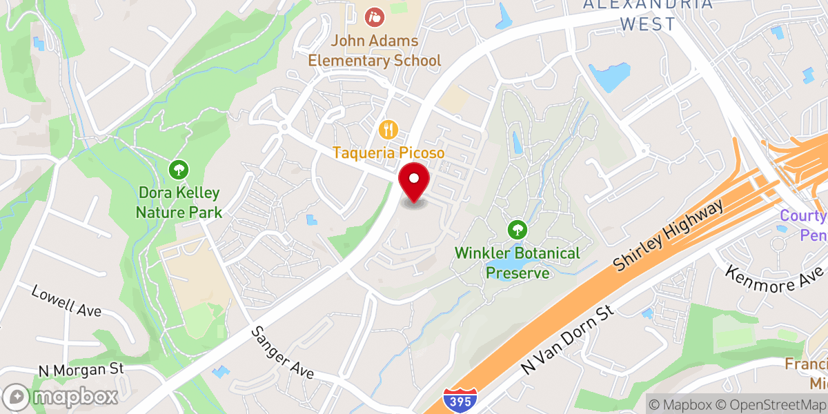 Map showing location of Halstead Alexandria
