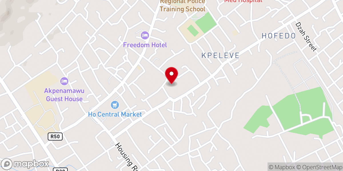 Map showing location of WORD OF FAITH SANCTUARY
