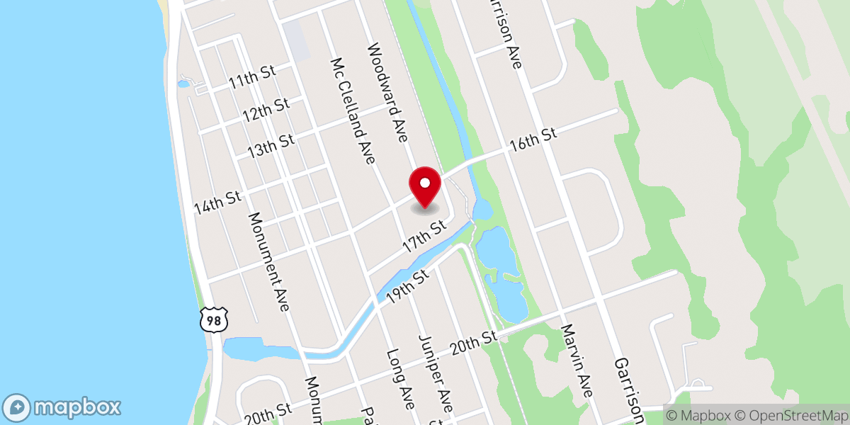 Map showing location of United Pentecostal Church