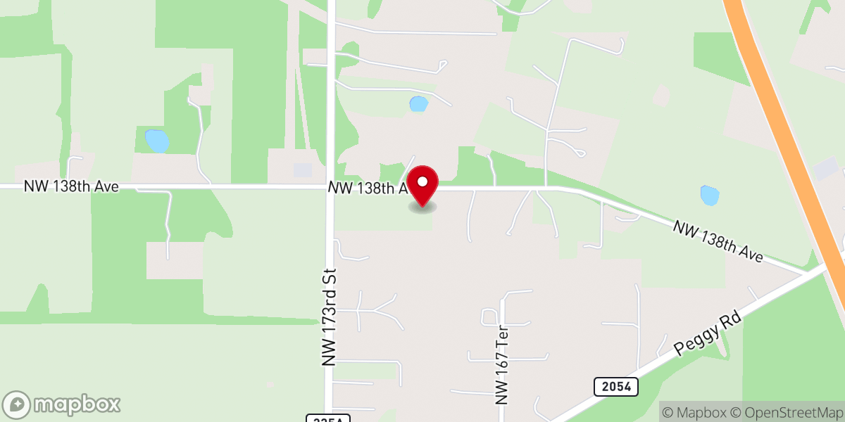 Map showing location of Parrish Builders Group