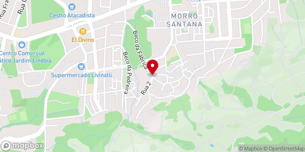 Map showing location of Igreja Pentecostal Deus É Amor