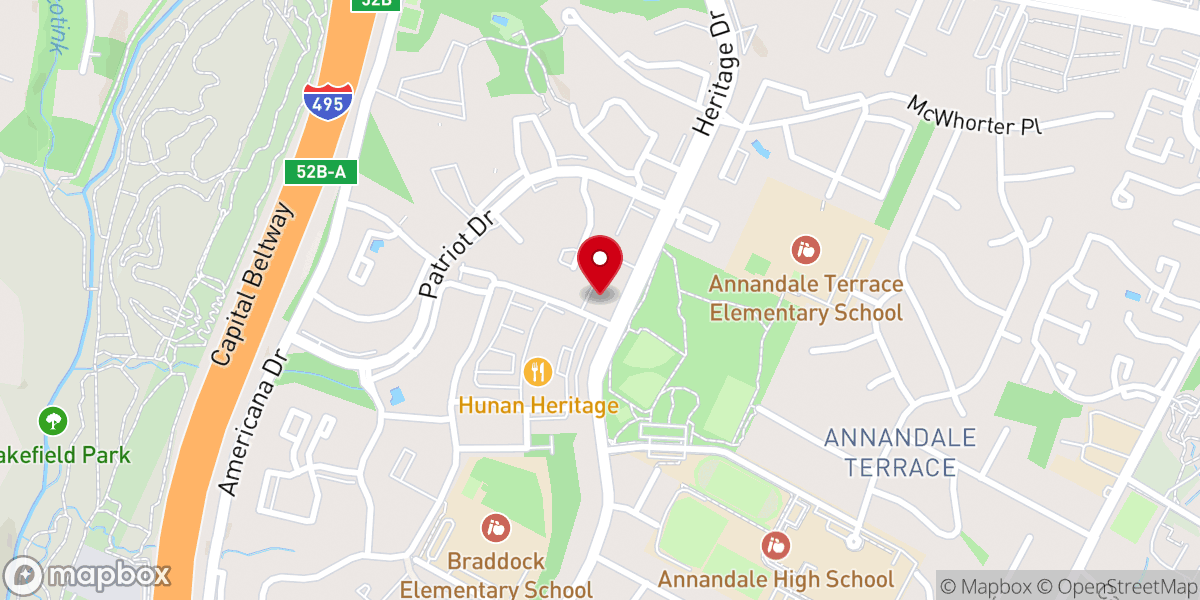 Map showing location of Annandale Spanish Seventh-day Adventist Church