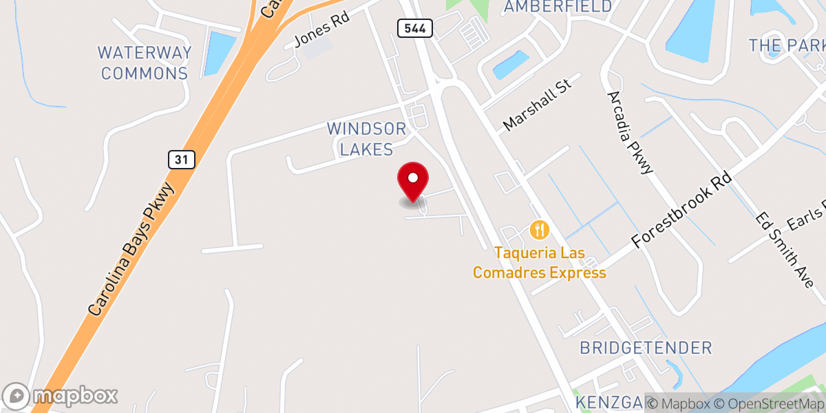 Map showing location of South Strand Community Church