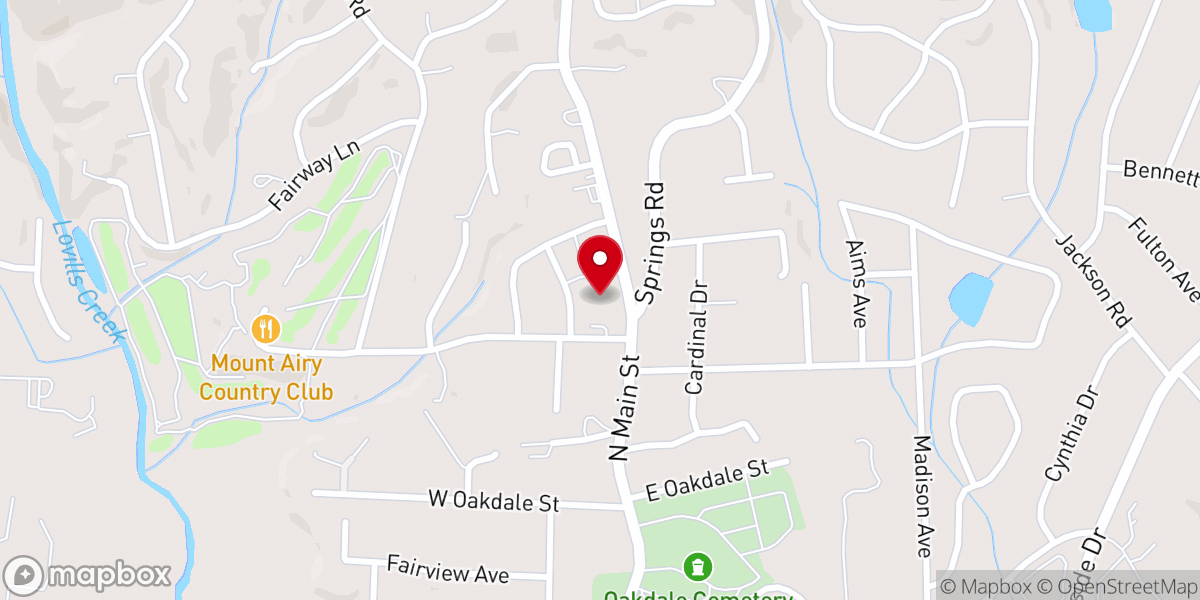 Map showing location of Central United Methodist Church