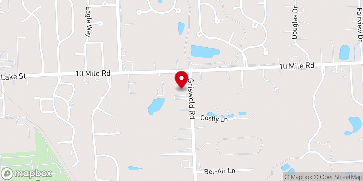 Map showing location of Cross of Christ Lutheran Church