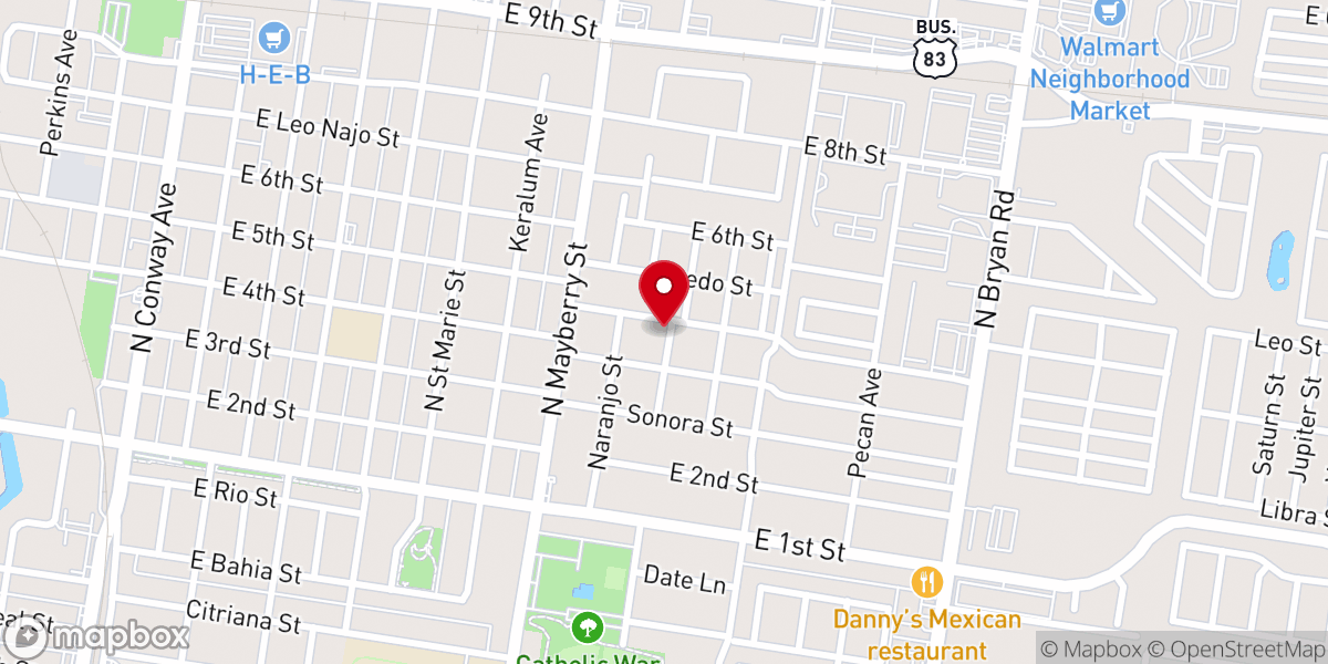 Map showing location of Nuestra señora del santo rosario