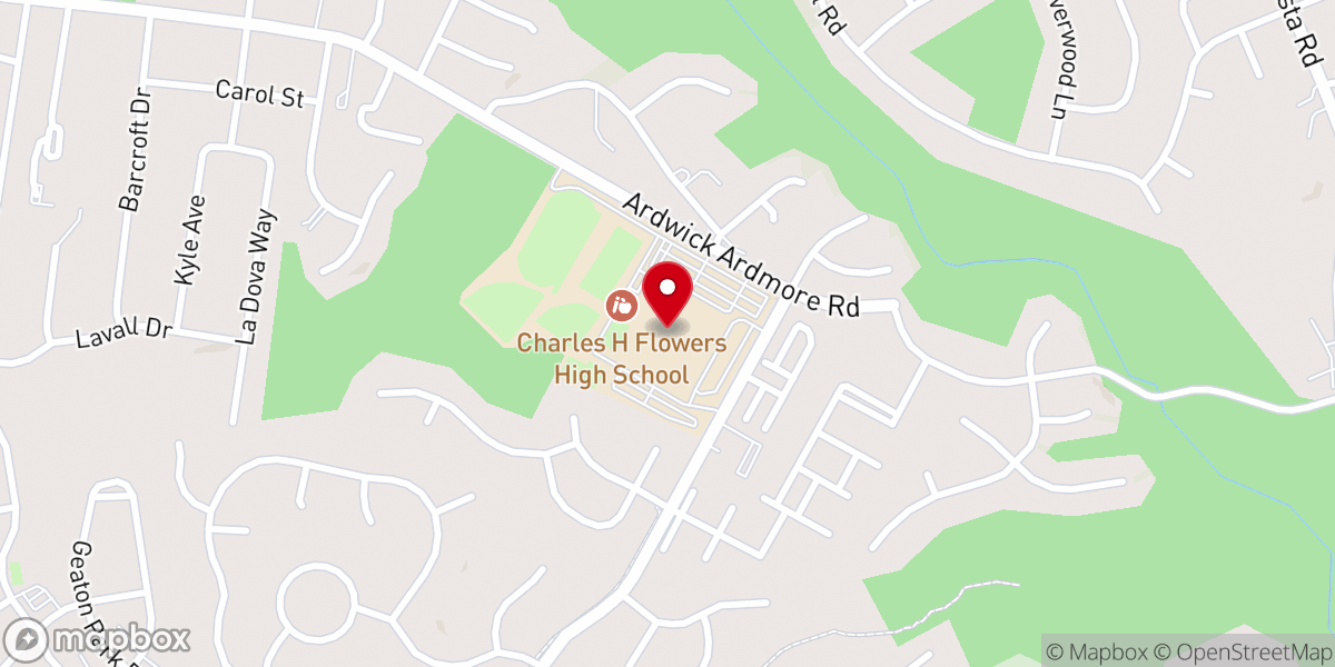 Map showing location of Union Church - Flowers