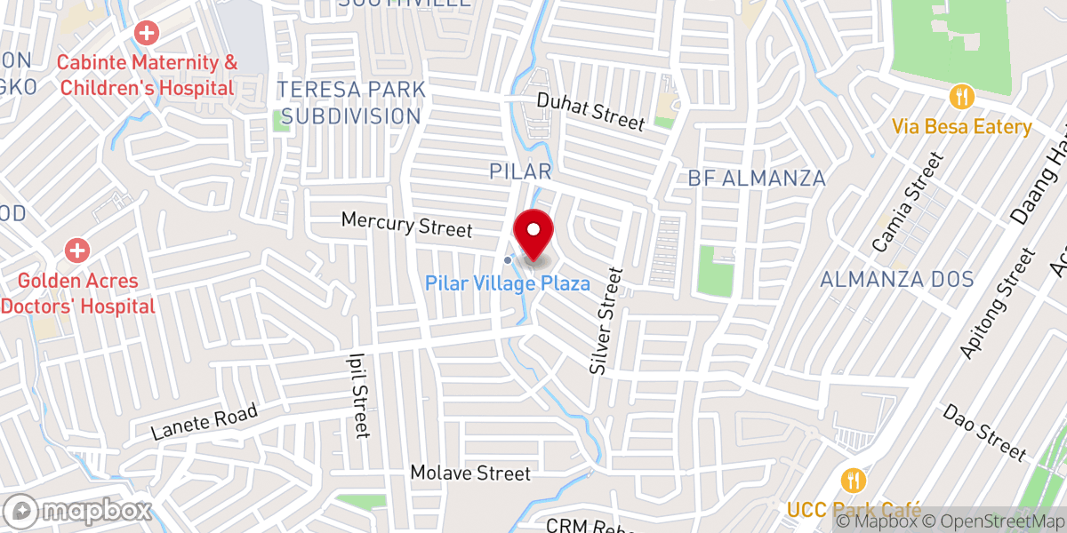 Map showing location of Our Lady of the Pillar Parish