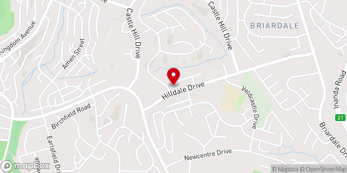 Map showing location of Blessed Liberate Catholic Church