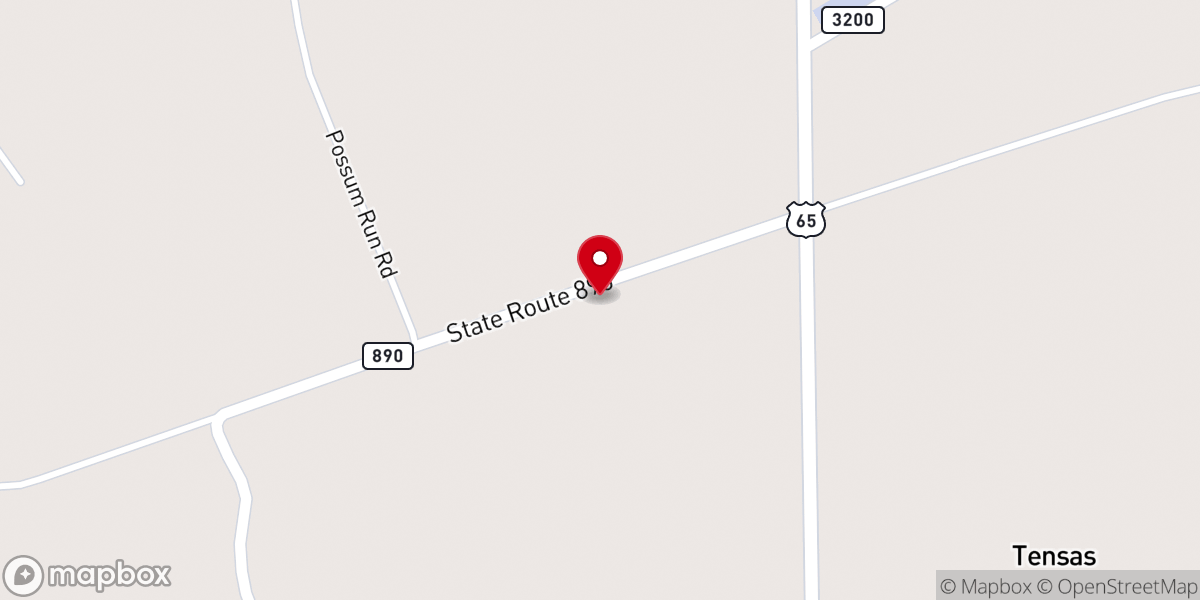 Map showing location of Martin Chapel Baptist Church