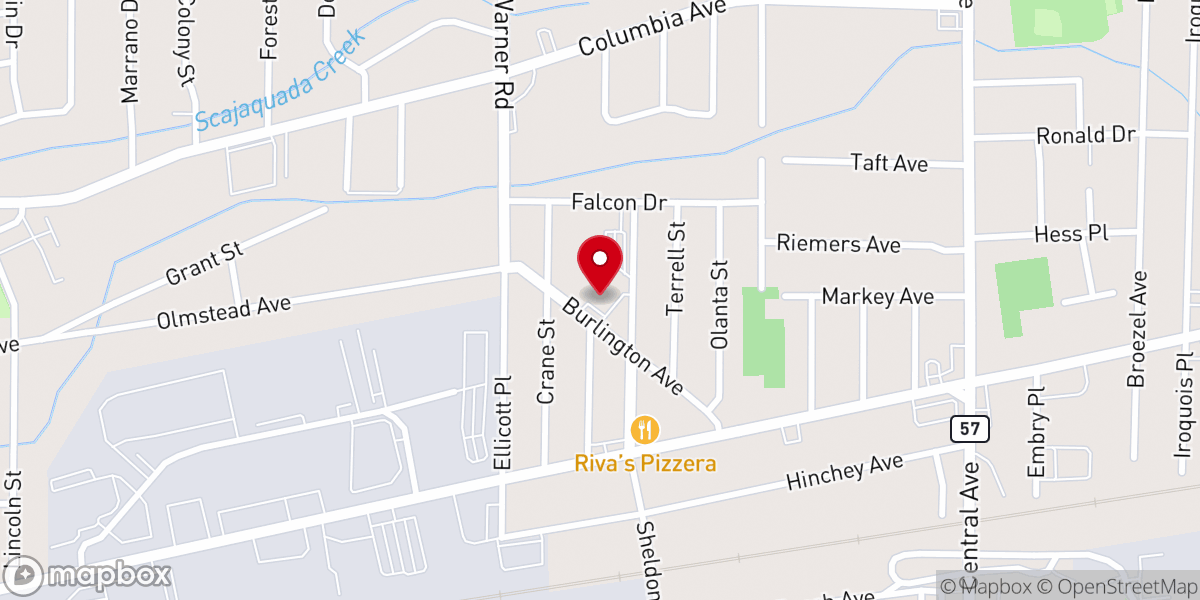 Map showing location of Centerpointe Community Church