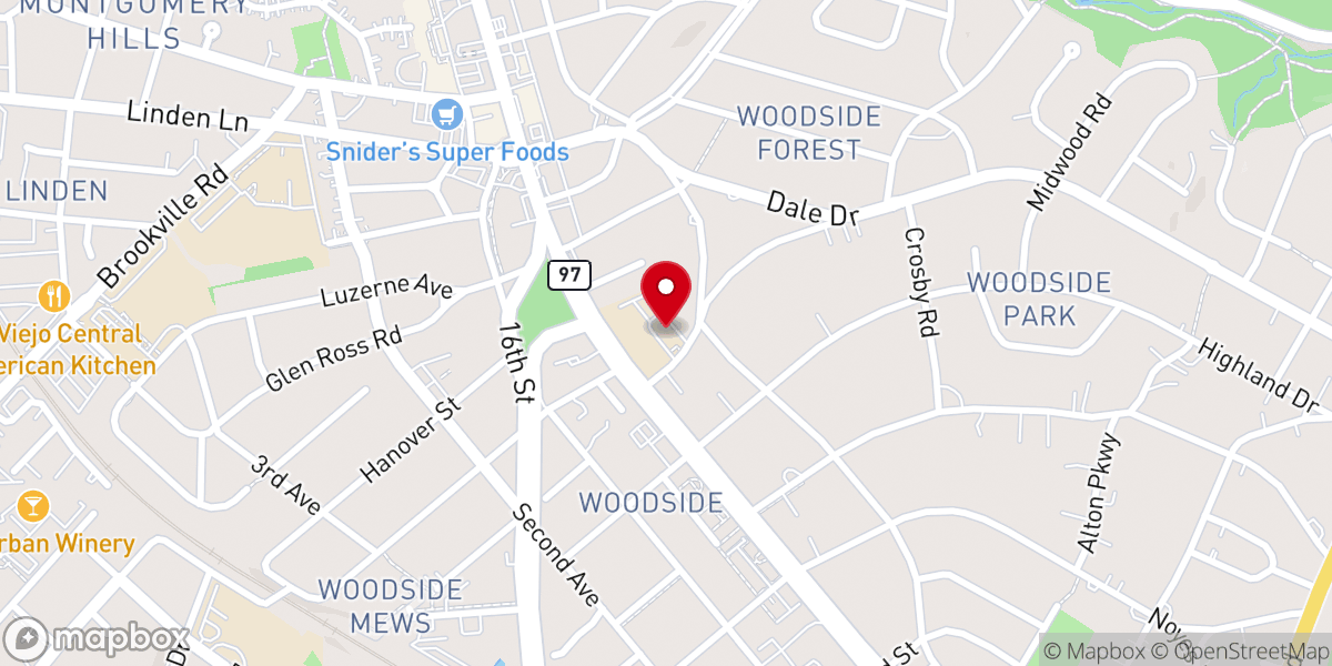 Map showing location of Grace Episcopal Church