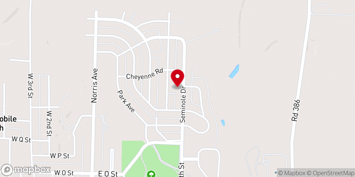 Map showing location of Our Saviors Lutheran Church