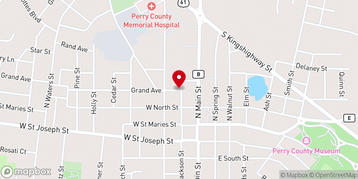 Map showing location of St. Vincent de Paul Society