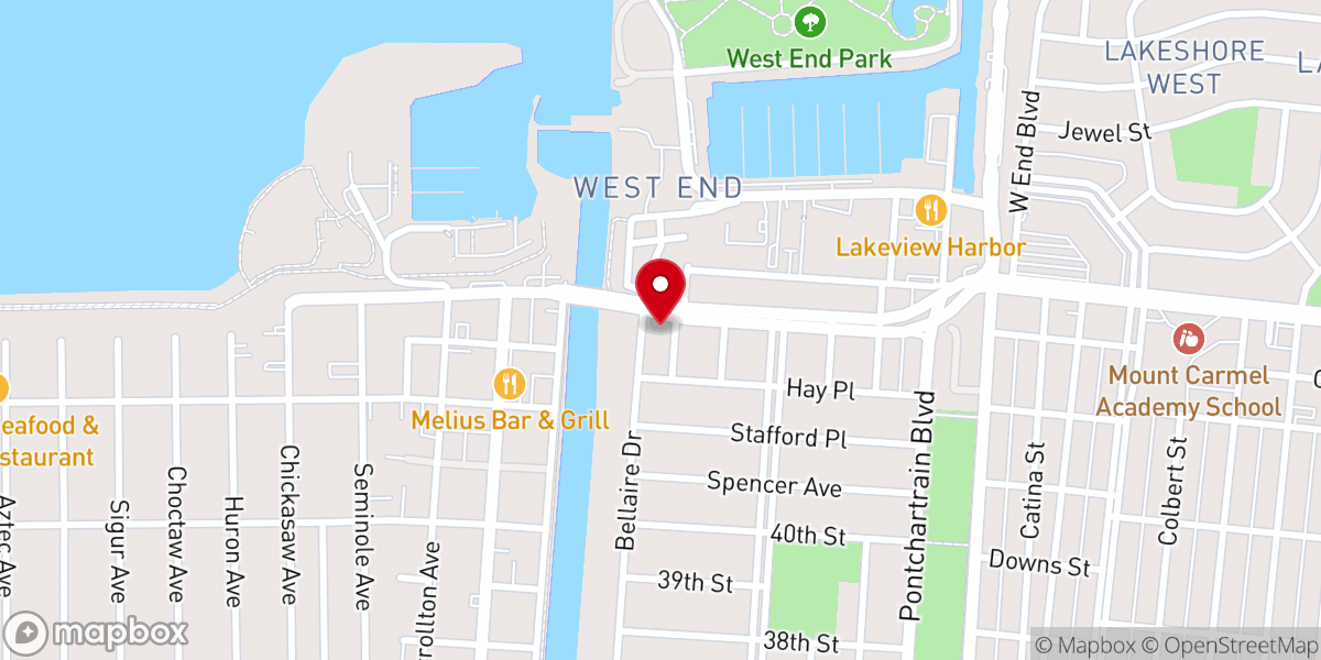 Map showing location of Lakeshore Church / Iglesia Amistad