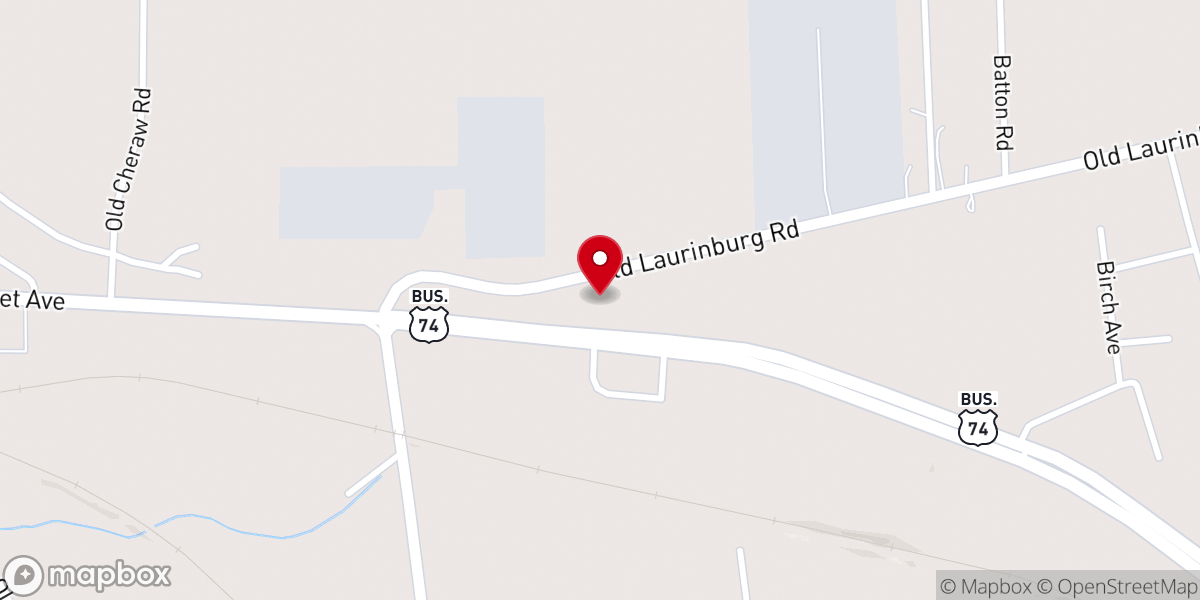 Map showing location of First Free Will Baptist Church