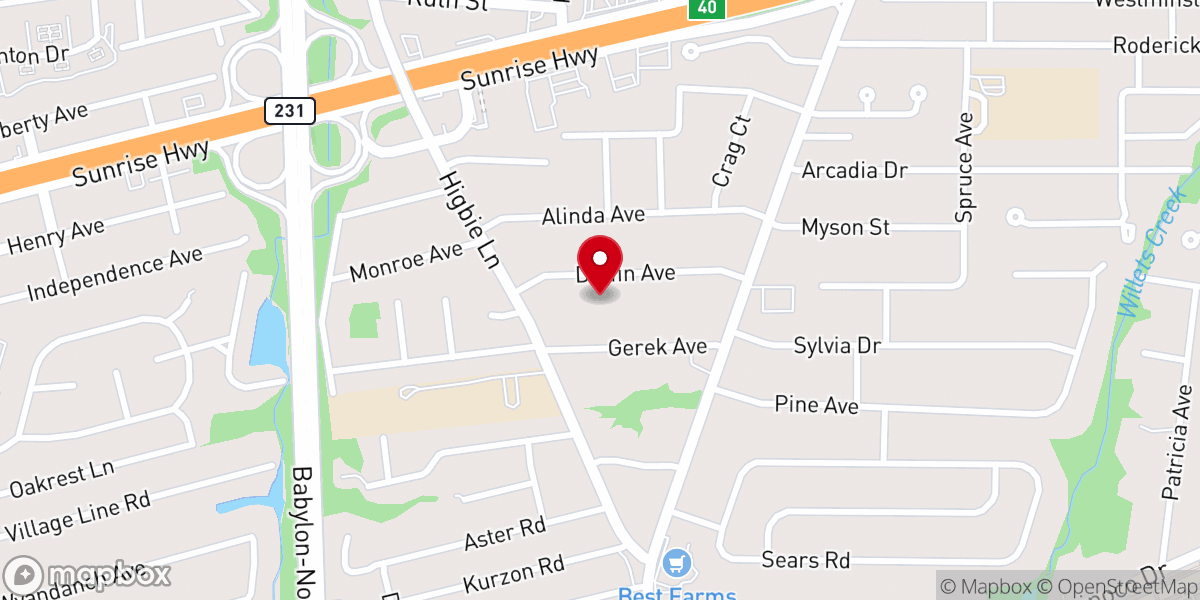 Map showing location of Presbytery of Long Island