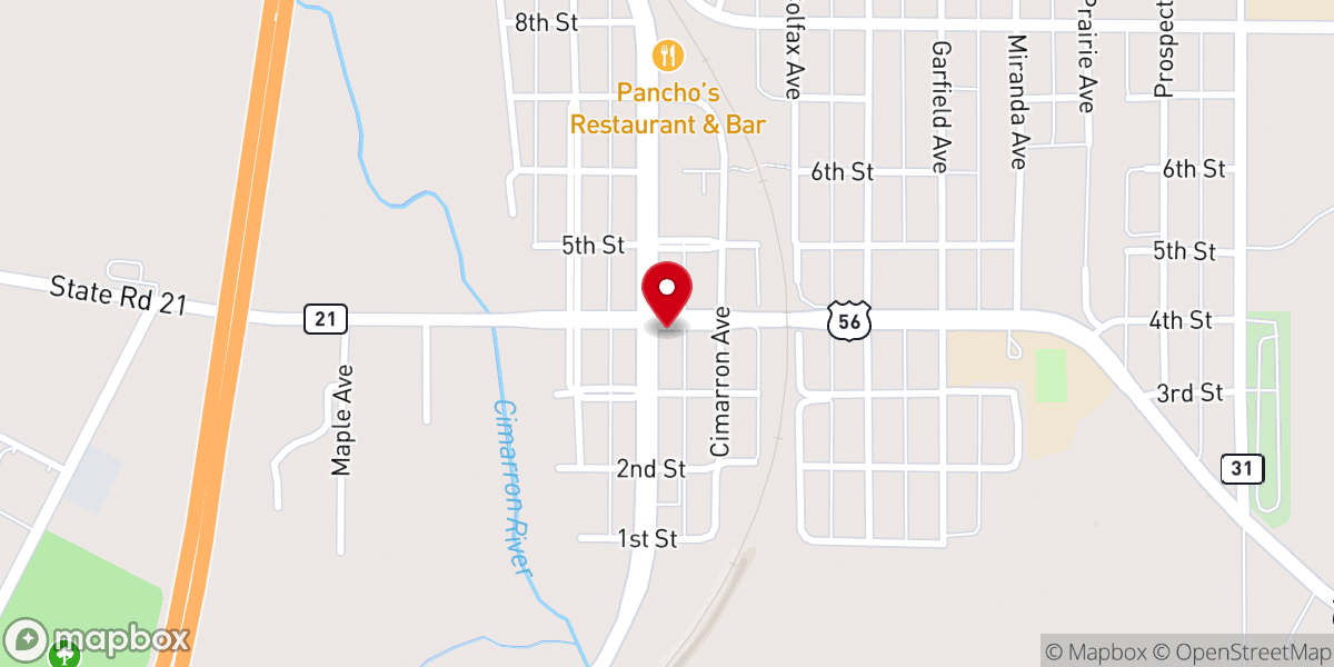 Map showing location of First United Methodist Church