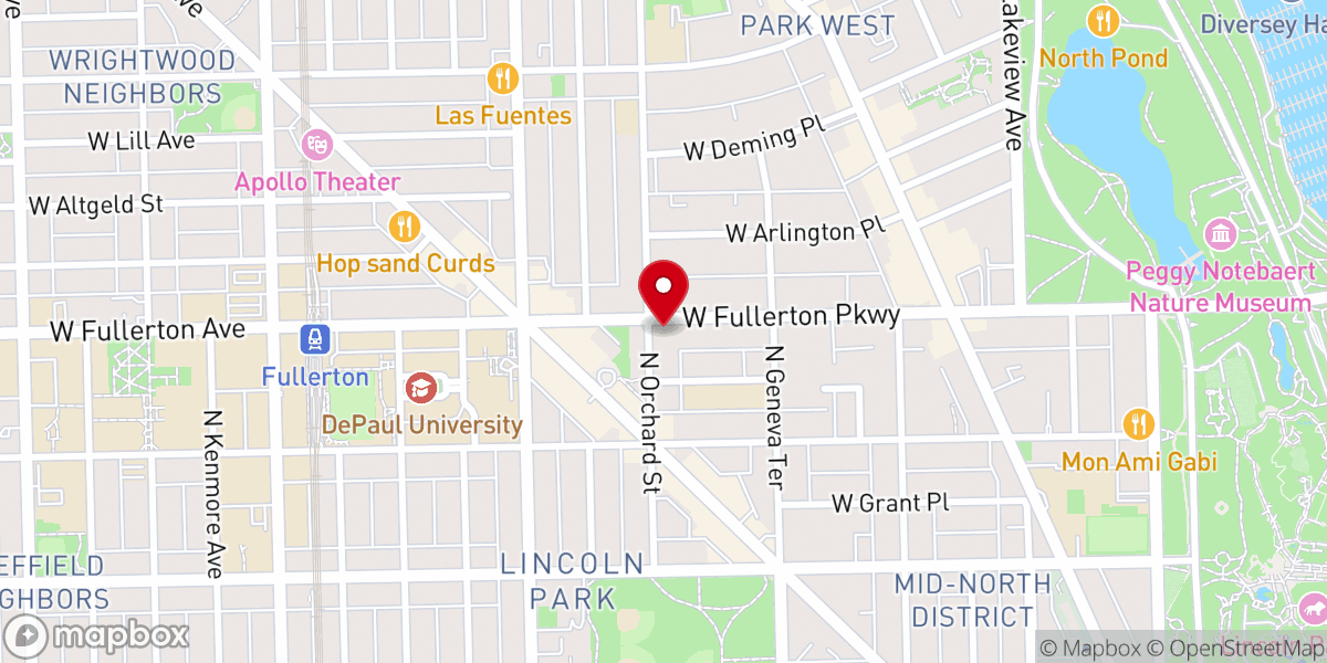 Map showing location of Lighthouse Church of Chicago