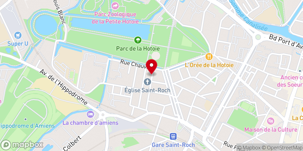 Map showing location of Association Diocesaine d'Amiens