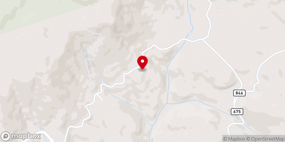 Map showing location of Glenwood Church