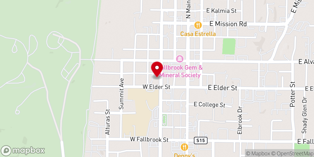 Map showing location of First Christian Church