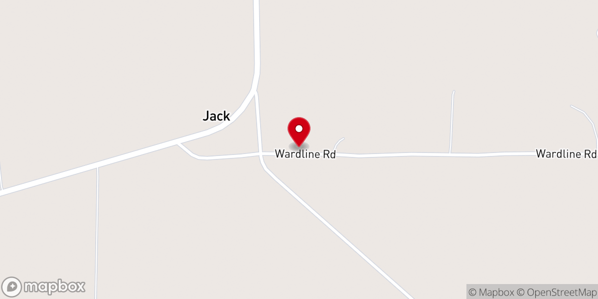 Map showing location of New Hope Church