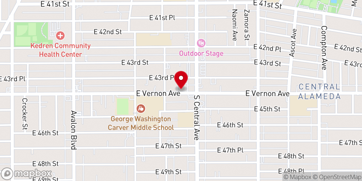 Map showing location of United House of Prayer