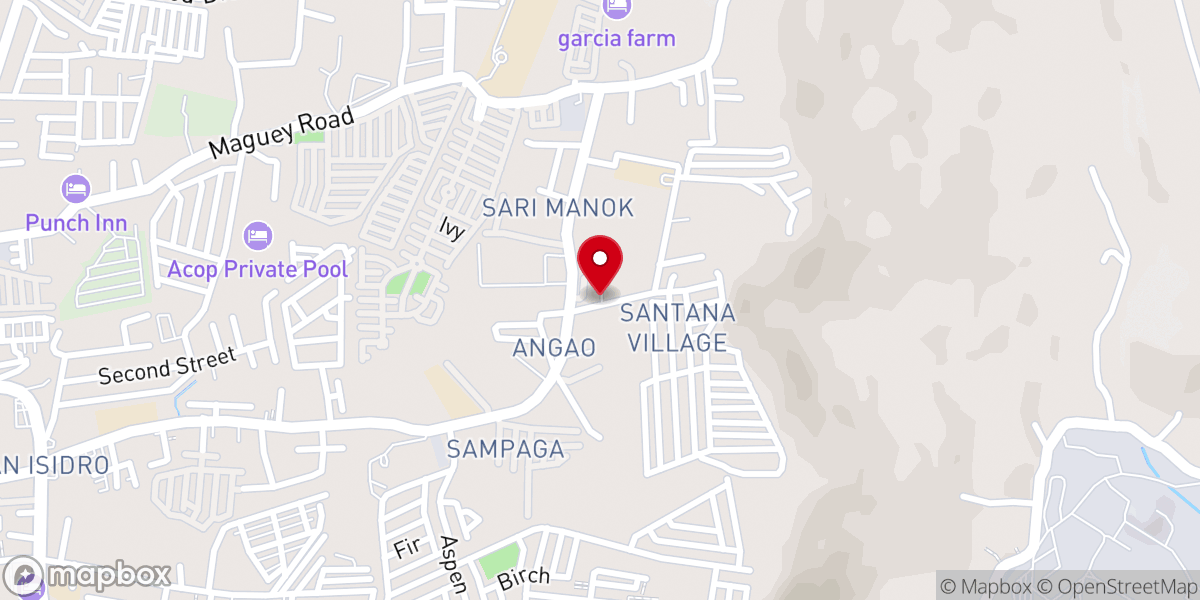 Map showing location of Bible Baptist Church, Antipolo City