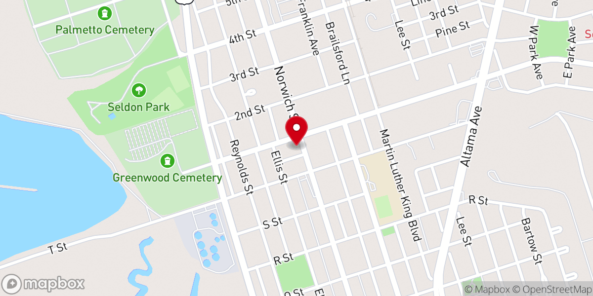Map showing location of Brunsiwck Hispana Iglesia Adventista del Septimo DIo