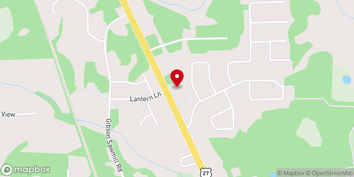 Map showing location of Riverside Baptist Church