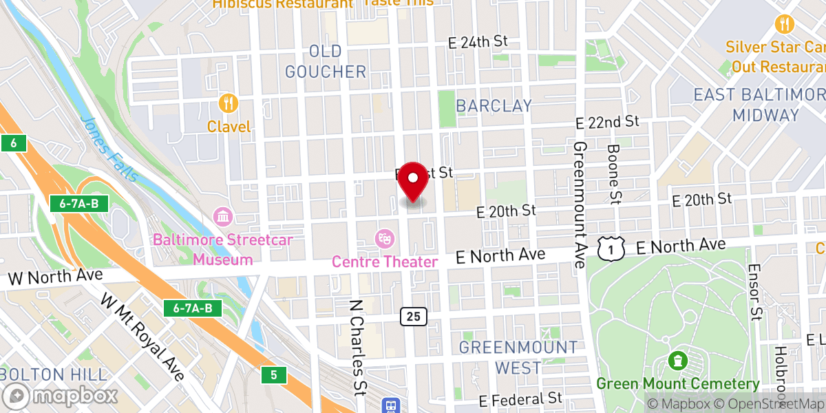 Map showing location of Church of Saint Michael and All Angels