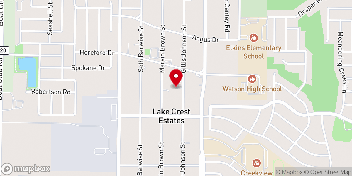 Map showing location of Saginaw Lao Community Church