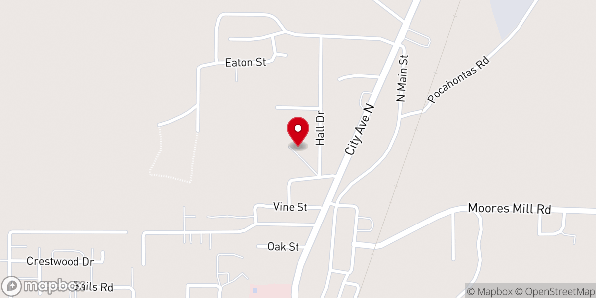 Map showing location of Ripley Church of Christ