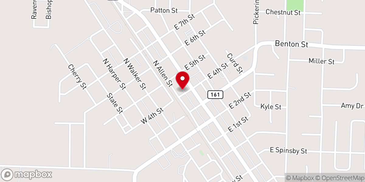 Map showing location of Faith Tabernacle Pentecostal