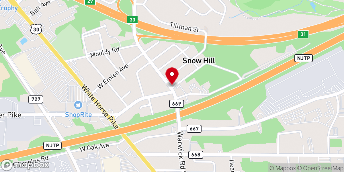 Map showing location of Emmanuel Church of God-Christ
