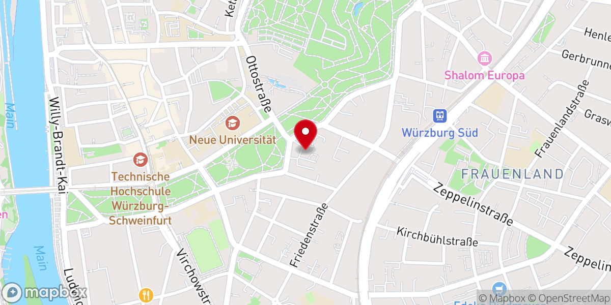 Map showing location of Ev. Jugendwerk