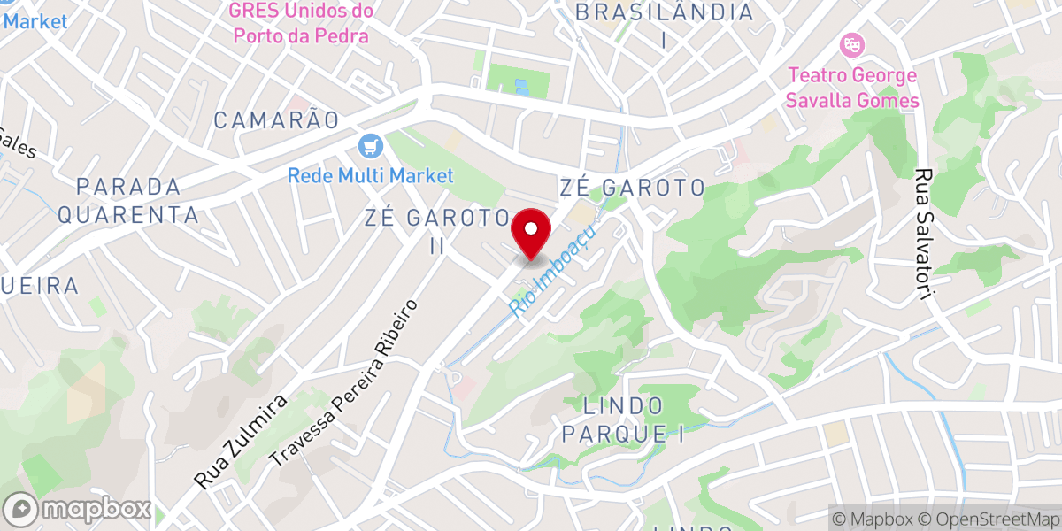 Map showing location of Igreja Metodista Central em São Gonçalo