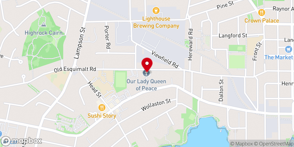 Map showing location of Saint John Henry Newman Catholic Church