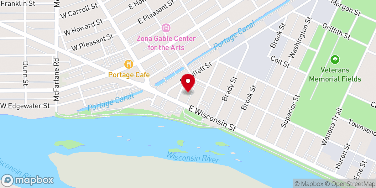 Map showing location of Faith Baptist Church