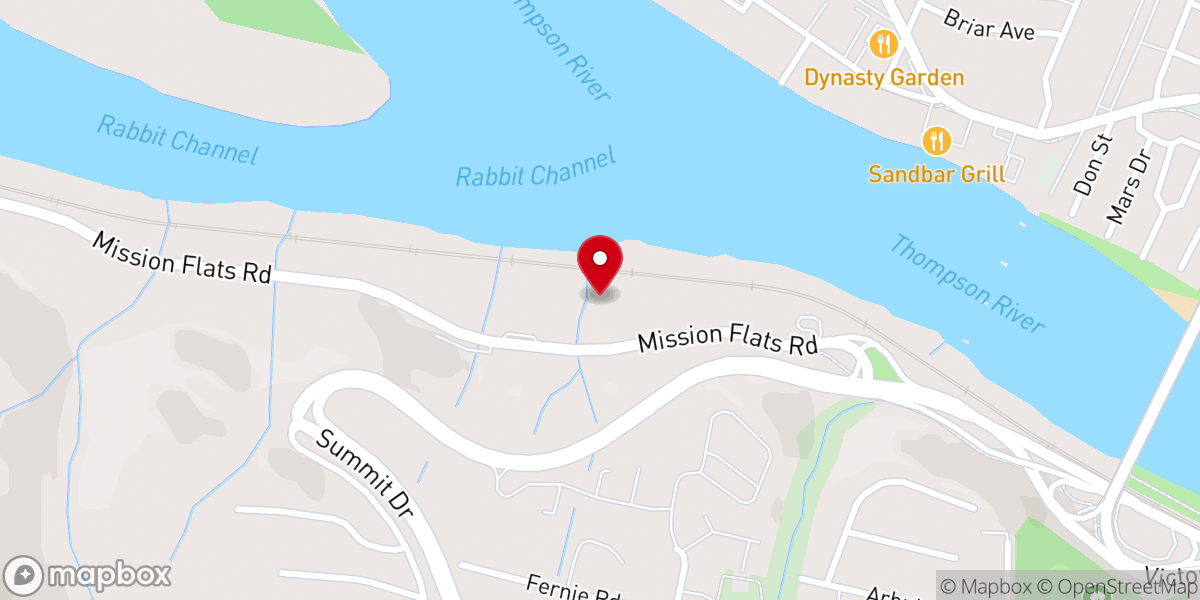 Map showing location of 800 Mission Flats Rd Unit 102