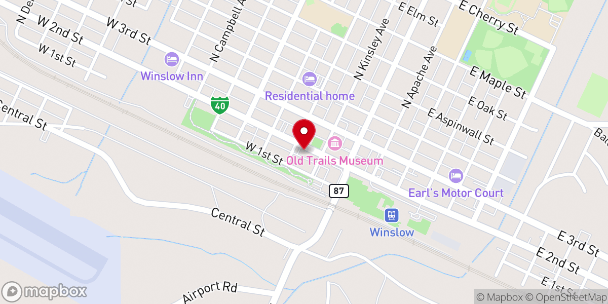 Map showing location of Bojo's Grill & Sports Club