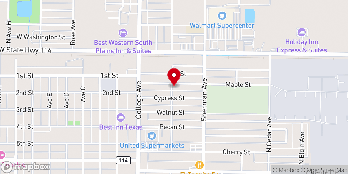 Map showing location of House of Prayer Ministries